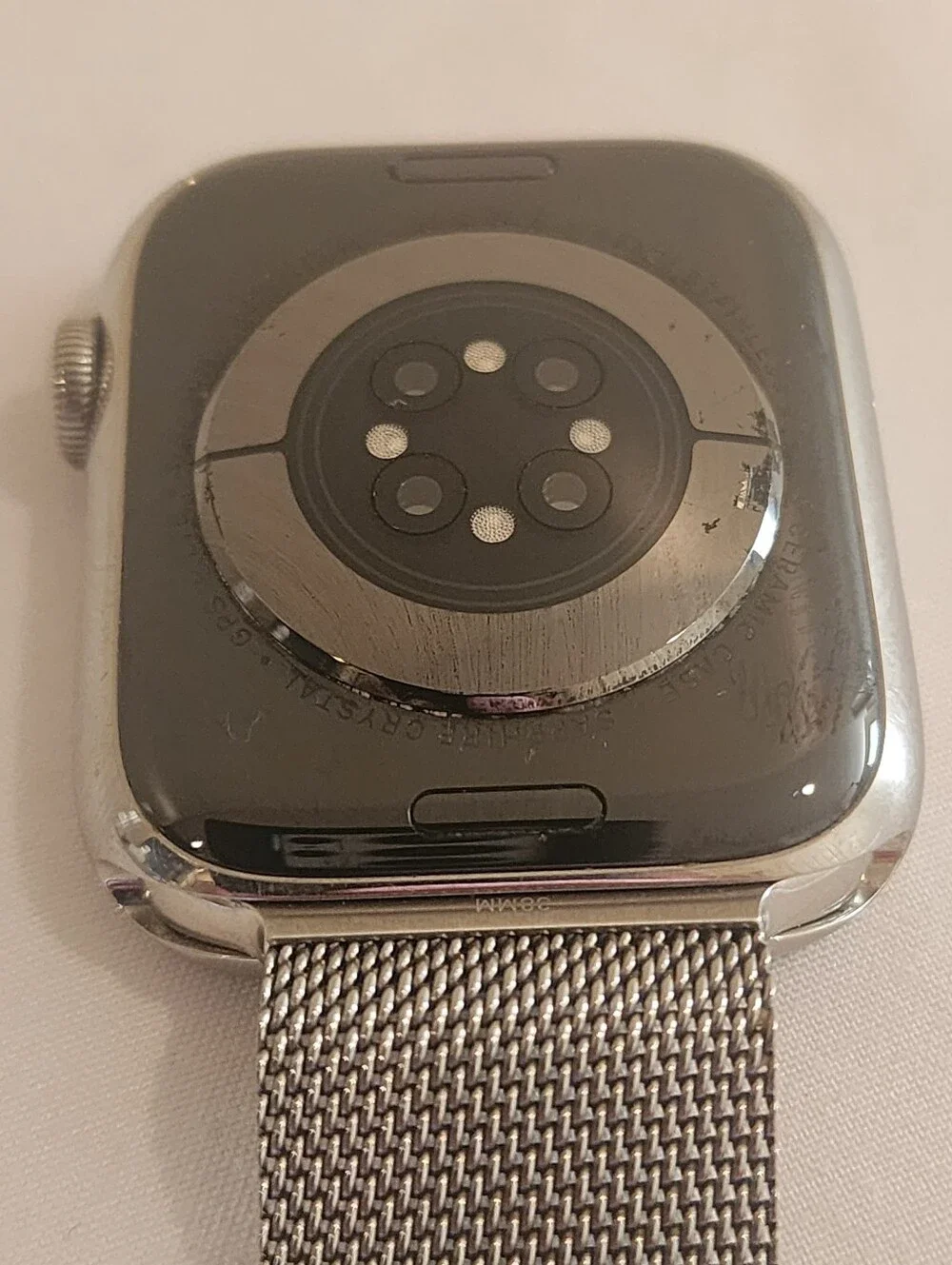 Apple Watch S8 45mm Stainless Steel Cellular + Milanese Loop & Charger